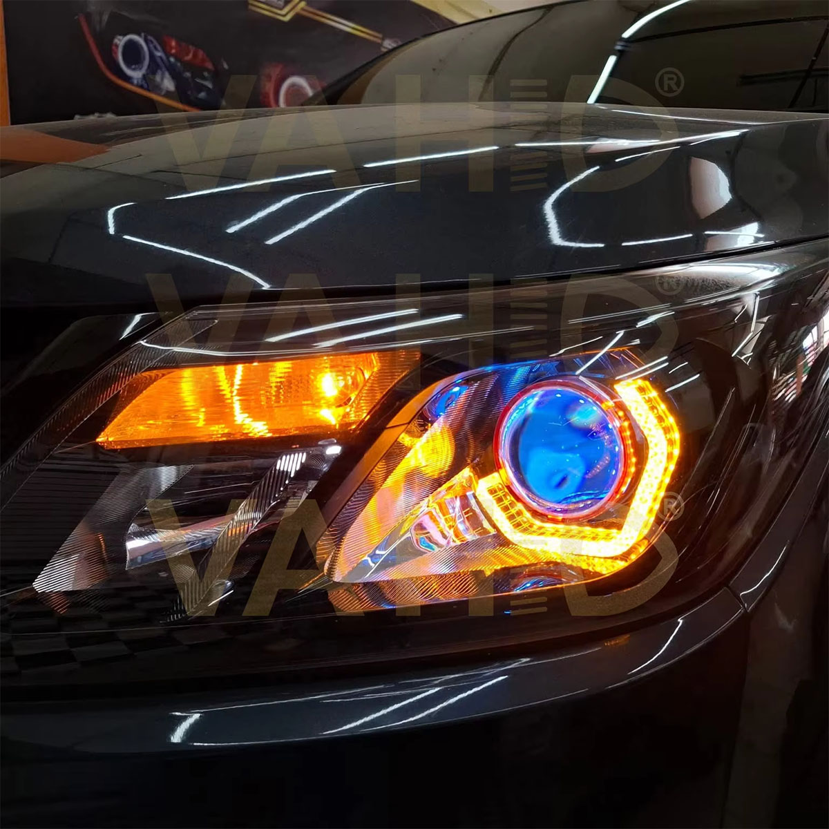 Hot Sale Demon Eyes Headlight Projector Lens 3.0 Inch Dynamic LED Devil Eyes Headlight Retrofit Kit for Cars