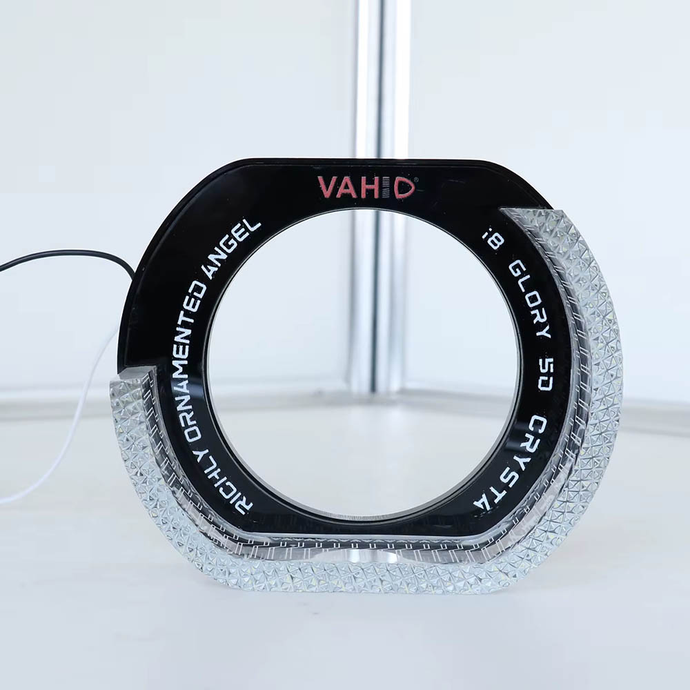 VAHID i8-L 2.5 Inch 5D Angel Eyes BMW Inspired Halo with L Shape Halo for Headlight Custom