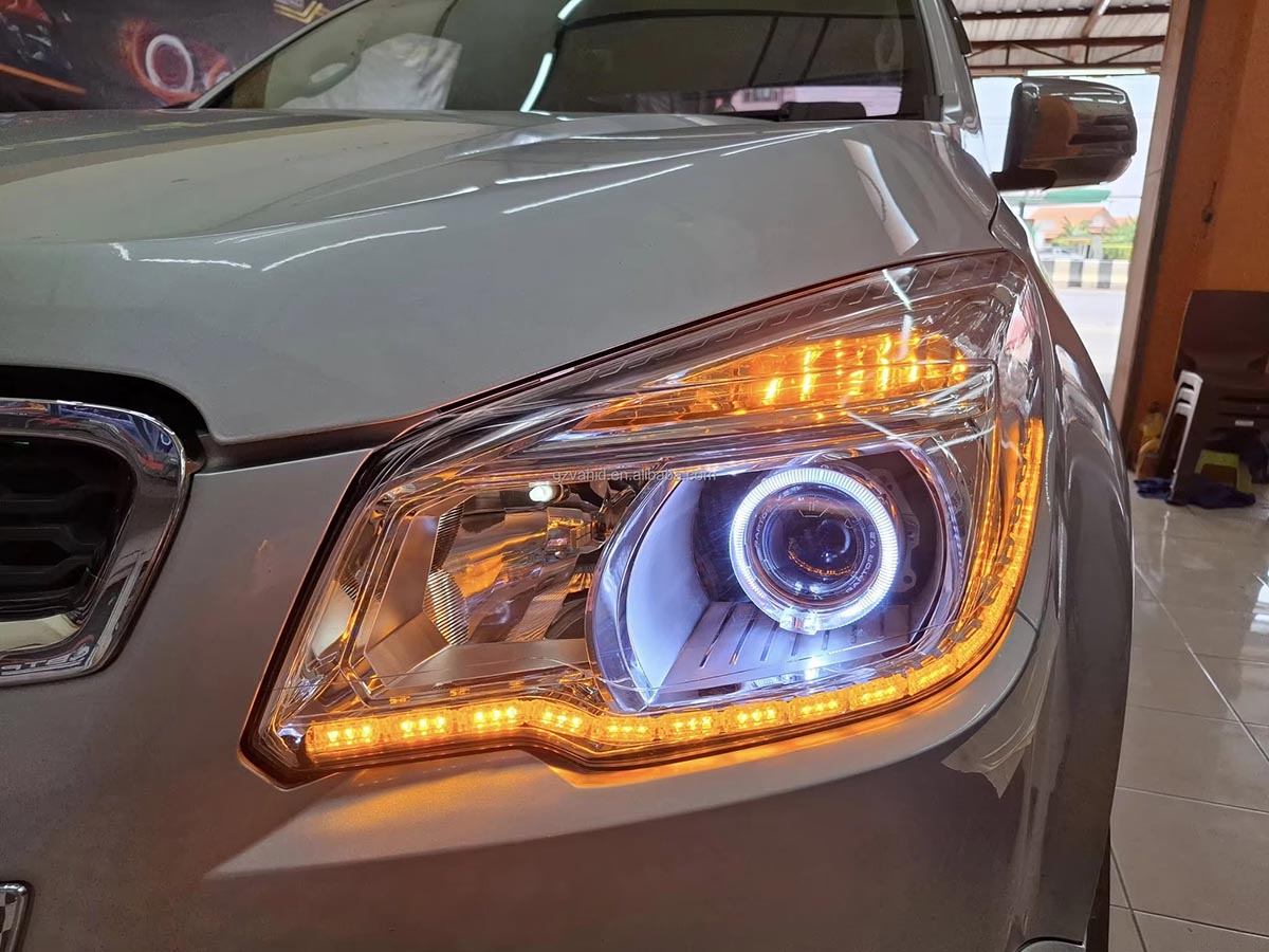 DRL：VAHID T280 Crystal LED DRL Tear Light White Amber Sequential Turn Signal for Car Headlights